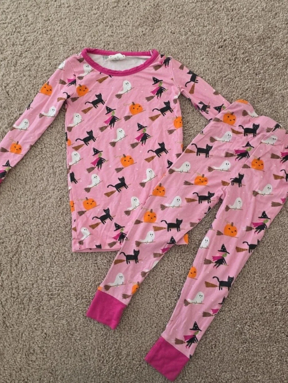 Spearmint love 3 years or 3t halloween pumpkin s pjs spearmintlove pajamas witch